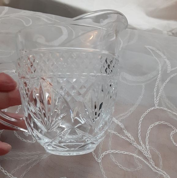 Vintage Cristal D'Arques Durand Clear Glass Creamer/Pitcher - Picture 4 of 7